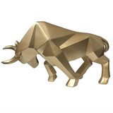 Geometric Bull Figurine
