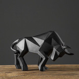 Geometric Bull Figurine