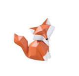 Geometric Fox Figurine Collection