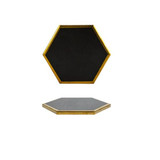 Gold-Lined Hexagonal Coaster