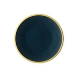 Dark Turquoise with Gold Inlay Tableware Collection (Matte)
