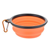 Dog Travel Silicone Bowl Portable Foldable Collapsible Pet Cat Dog Food Water Feeding Travel Outdoor Bowl  Pet Accessories