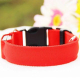 Nylon LED Pet Dog Collar,Night Safety Flashing Glow In The Dark Dog Leash,Dogs Luminous Fluorescent Collars Pet Supplies
