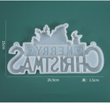 Merry Christmas Resin Mold, Holiday Collection