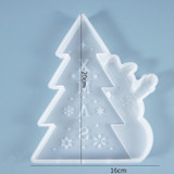 Snowman Christmas Resin Silicone Mold, Holiday Mold
