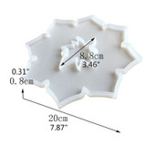 Large Star Flower Resin Coaster Mold, DIY Mold