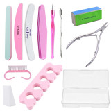 Nail Art Tools Equipment Nail Files Nail Buffer Dust Cleaning Brush