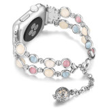 Strap For Apple watch 6 band 40mm 44mm iWatch band 38mm 42mm Women Night Luminous Pearl bracelet