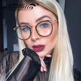 Crystal Round Glasses Frame Women Crystal Round Glasses Frame Women