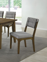 Rayleene 6-Piece Rectangular Storage Dining Table Medium Brown Set