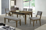 Rayleene Rectangular Storage Dining Table Medium Brown