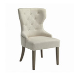 Florence Tufted Upholstered Dining Chair Beige