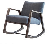 GRAY FABRIC ROCKING CHAIR GRAY FABRIC ROCKING CHAIR