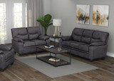 Meagan Pillow Top Arms Upholstered Loveseat Charcoal Meagan Pillow Top Arms Upholstered Loveseat Charcoal