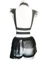 Dark Fairy Cage Bra Top & Bottom Harness Set