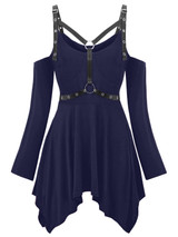 Plus Size Off The Shoulder Harness Top