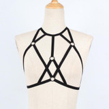 Bondage Cage Harness Bra Goth Fetish Lingerie