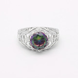 Colorful stone gothic ring