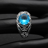 Colorful stone gothic ring
