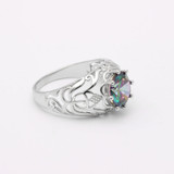 Colorful stone gothic ring