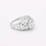 Colorful stone gothic ring