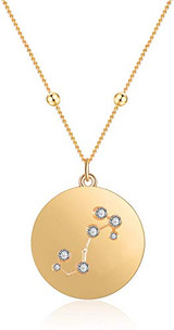 Pendant Necklace with Crystal Constellation Star