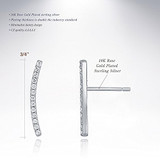 Ear Crawler Silver Stud Earring