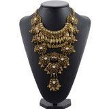 Ethnic Silver Statement Choker Necklace Ethnic Silver Statement Choker Necklace