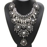 Ethnic Silver Statement Choker Necklace Ethnic Silver Statement Choker Necklace