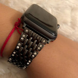 Rhinestone Stainless Steel Bands Bracelet 42mm 38mm 44mm 40mm Bling Strap For iWatch Series 4/3/ 2/1 Rhinestone Stainless Steel Bands Bracelet 42mm 38mm 44mm 40mm Bling Strap For iWatch Series 4/3/ 2/1