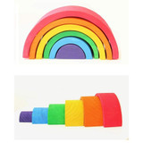 Wooden Rainbow Blocks Toy For Babies Awesome Stuff