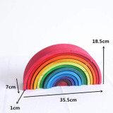 Wooden Rainbow Blocks Toy For Babies Awesome Stuff