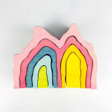 Wooden Rainbow Blocks Toy For Babies Awesome Stuff