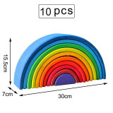 Wooden Rainbow Blocks Toy For Babies Awesome Stuff