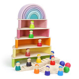 Wooden Rainbow Blocks Toy For Babies Awesome Stuff