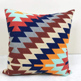 Geometric Canvas Cotton Square Embroidery Pillow Cover for Home Decoration