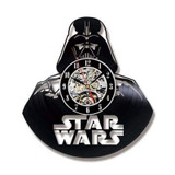 Star Wars Wall Clock with LED Vintage Vinyl Record Clocks