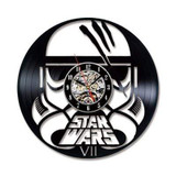 Star Wars Wall Clock with LED Vintage Vinyl Record Clocks
