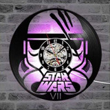 Star Wars Wall Clock with LED Vintage Vinyl Record Clocks