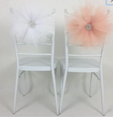 Chair Band with Buckle  Stretch Chair Band with Rhinestone Buckle (Qty12)