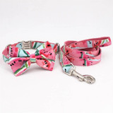 Watermelon Bow-Tie Collar & Leash Set Watermelon Bow-Tie Collar & Leash Set