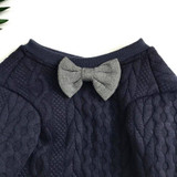Knit Bow-Tie Detail Sweater