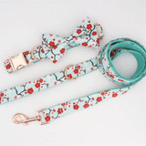 Cherry Blossom Bow-tie Collar & Leash Set