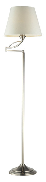 One Light Satin Nickel Floor Lamp - Style: 7277792