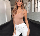 Adjustable Square Collar Bodysuit