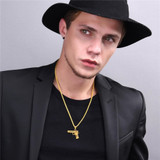 Gun Necklace | Gold, Silver, Black Gun Pendant