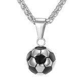 Soccer Necklace | Mens Soccer Ball Pendant