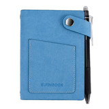 Elfinbook Mini Smart Reusable Notebook, Diary, Notepad with Vintage Faux Leather