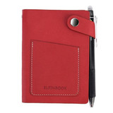 Elfinbook Mini Smart Reusable Notebook, Diary, Notepad with Vintage Faux Leather