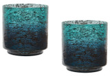 Green Ombre Ombre Hurricane- Set Of 2 - Style: 7330164